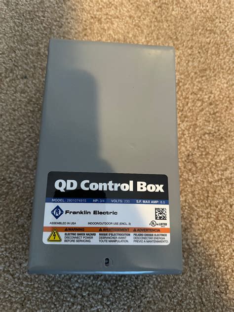 franklin electric control box 2801054915|1/2.